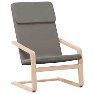 Relaxační křeslo s podnožkou taupe textil - obrázek 5