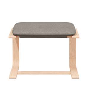 Relaxační křeslo s podnožkou taupe textil - obrázek 7