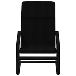 Relaxační křeslo s podnožkou černé textil - obrázek 4