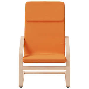 Relaxační křeslo s podnožkou tmavě žluté textil - obrázek 4