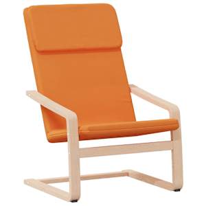 Relaxační křeslo s podnožkou tmavě žluté textil - obrázek 5