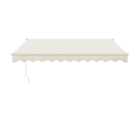 vidaXL Toldo retrátil 3x2,5 m tecido e alumínio cor creme