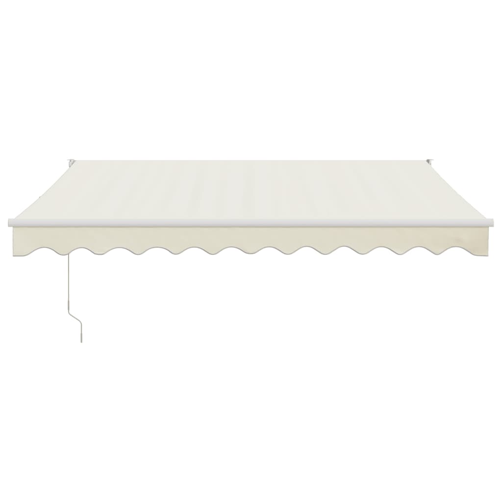 vidaXL Markise Einziehbar Creme 3,5x2,5 m Stoff und Aluminium