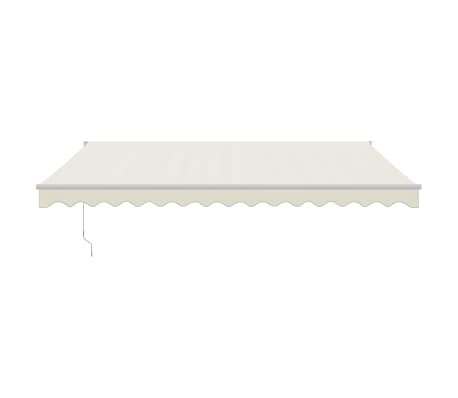 vidaXL Retractable Awning Cream 4x3 m Fabric and Aluminium