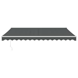 vidaXL Retractable Awning Anthracite 4x3 m Fabric and Aluminium