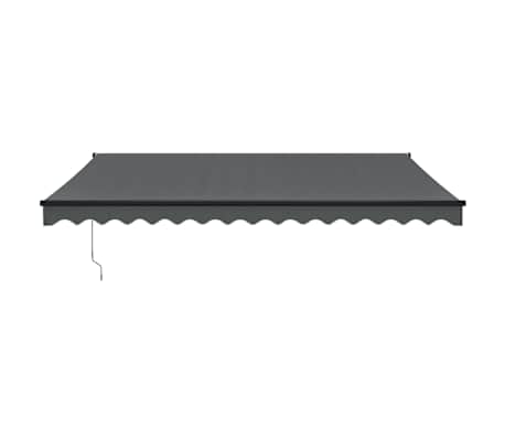 vidaXL Retractable Awning Anthracite 4.5x3 m Fabric and Aluminium