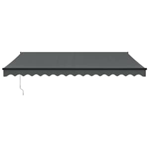 vidaXL Retractable Awning Anthracite 4.5x3 m Fabric and Aluminium