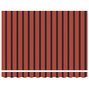 vidaXL Retractable Awning Orange and Brown 3x2.5 m Fabric and Aluminium