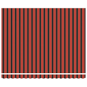 vidaXL Markise Einziehbar Orange und Braun 4x3 m Stoff und Aluminium