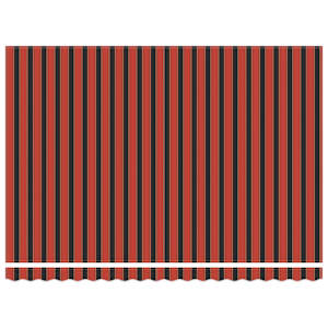 vidaXL Tenda Retrattile Arancione Marrone 4,5x3 m Tessuto e Alluminio