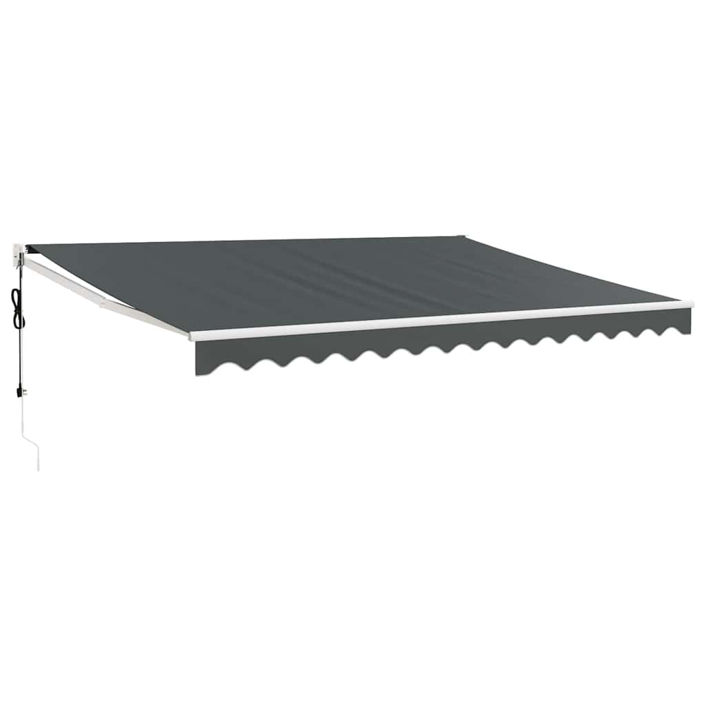 vidaXL Automatická zatahovací markýza antracitová 4 x 3 m