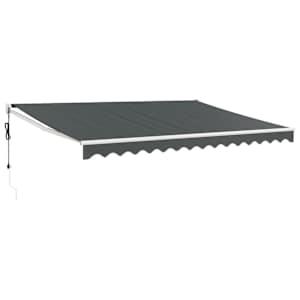 Automatická zatahovací markýza antracitová 4 x 3 m - obrázek 2