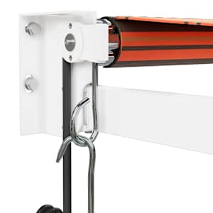 Automatická zatahovací markýza oranžová a hnědá 3,5 x 2,5 m - obrázek 7
