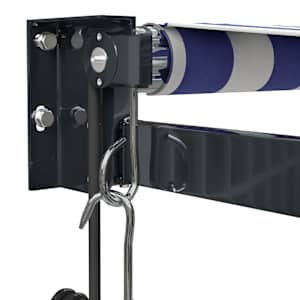 Automatická zatahovací markýza modrá a bílá 4 x 3 m - obrázek 7