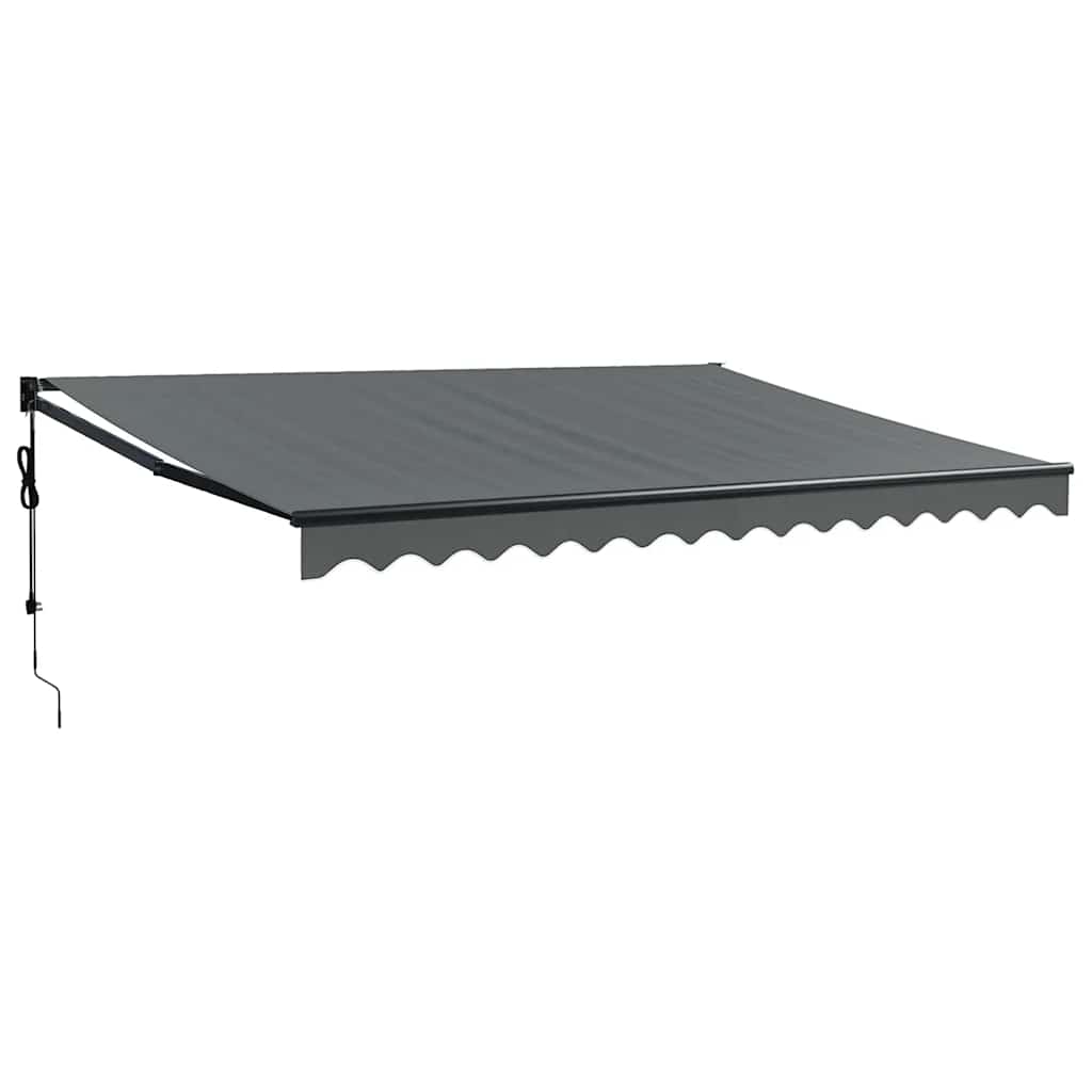 vidaXL Automatická zaťahovacia markíza, antracitová 4,5x3 m