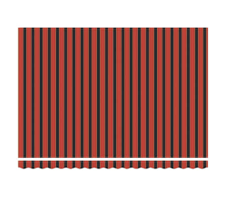 vidaXL Автоматично прибираща се тента, оранжево и кафяво, 4,5x3 м