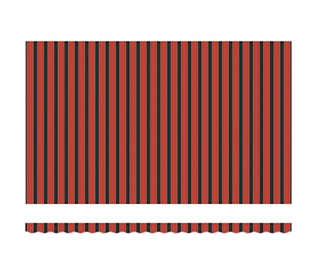 vidaXL Markise Automatisch Einziehbar Orange und Braun 5x3 m