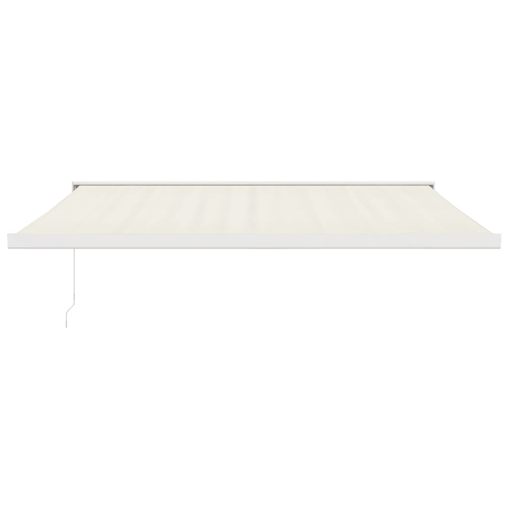 vidaXL - Luifel - uittrekbaar - 4,5x3 - m - stof - en - aluminium - crèmekleurig
