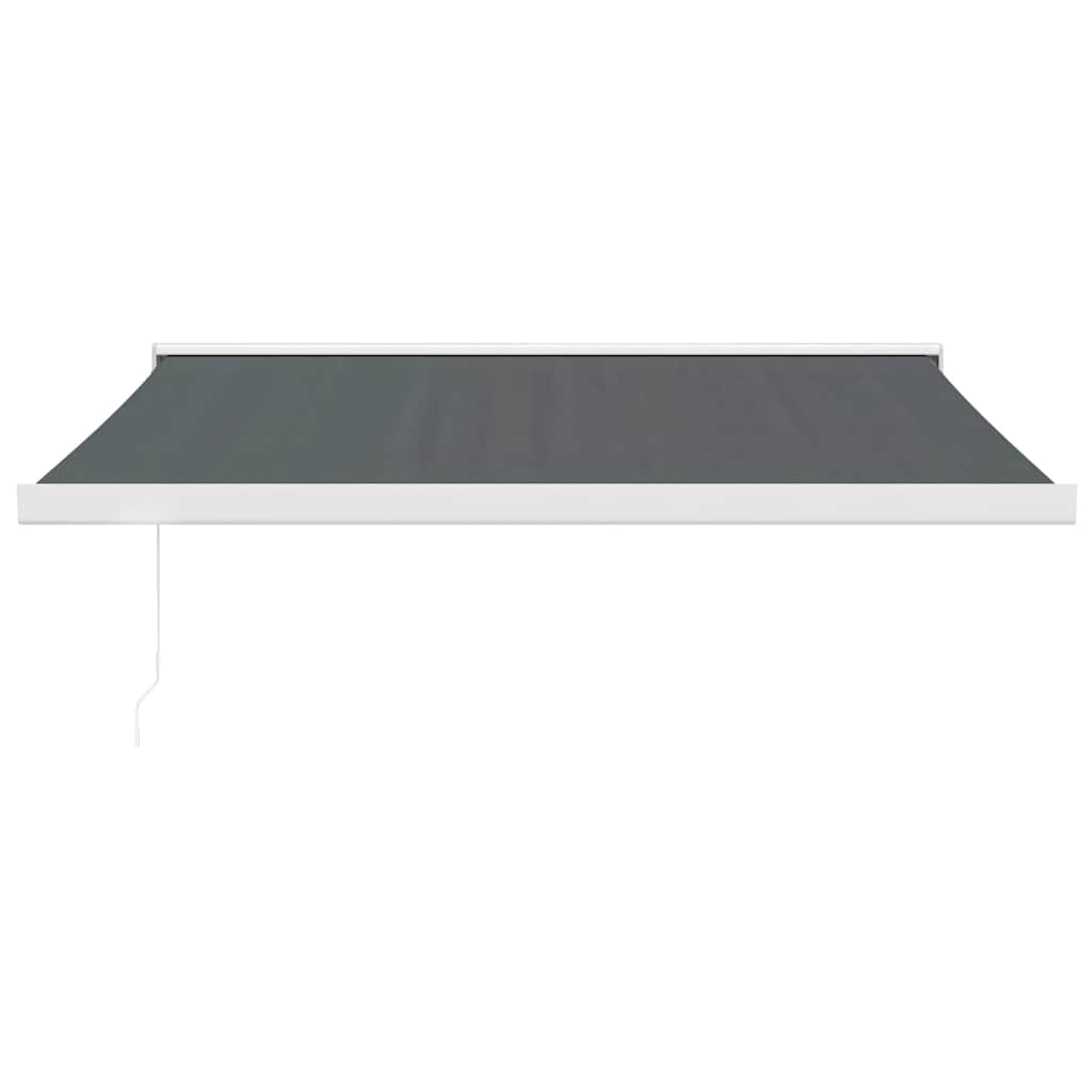 vidaXL Luifel uittrekbaar 3,5x2,5 m stof en aluminium antracietkleurig afbeelding