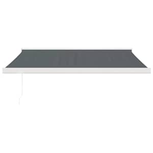 vidaXL Auvent r&eacute;tractable anthracite 3,5x2,5 m tissu et aluminium