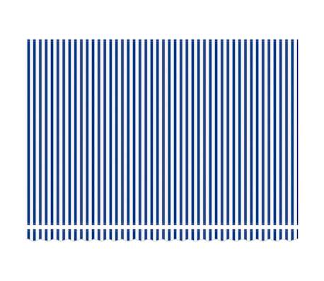 vidaXL Auvent r&eacute;tractable bleu et blanc 4x3 m tissu et aluminium