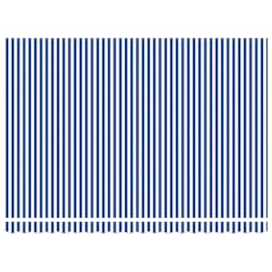 vidaXL Auvent r&eacute;tractable bleu et blanc 4x3 m tissu et aluminium