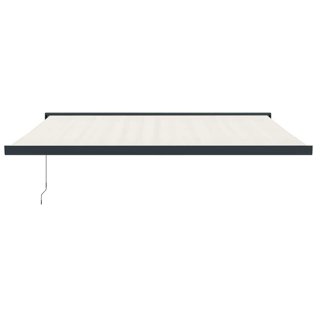 vidaXL - Luifel - uittrekbaar - 4,5x3 - m - stof - en - aluminium - crèmekleurig