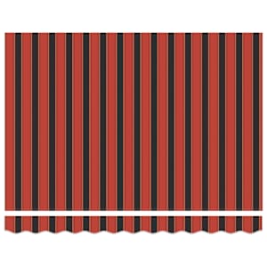 Zatahovací markýza oranžová a hnědá 3,5 x 2,5 m textil a hliník - obrázek 7