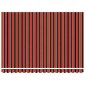 Zatahovací markýza oranžová a hnědá 4,5 x 3 m textil a hliník - obrázek 4