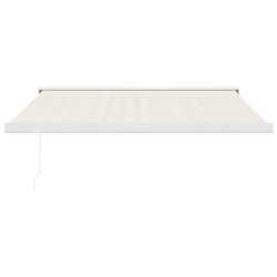 vidaXL Toldo retr&aacute;ctil aluminio y tela color crema 3,5x2,5 m