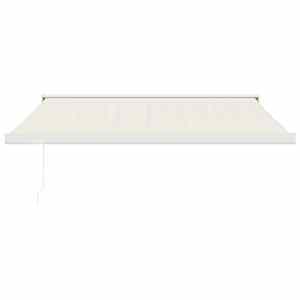vidaXL Markise Einziehbar Creme 3,5x2,5 m Stoff und Aluminium