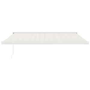vidaXL izvelkama markīze, krēmkrāsas, 4,5x3 m, audums, alumīnijs