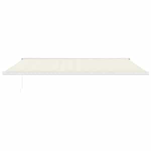 vidaXL Sis&auml;&auml;nkelattava markiisi kerma 5x3 m kangas/alumiini