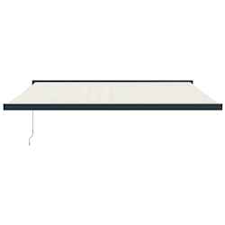 vidaXL Toldo retr&aacute;ctil aluminio y tela color crema 4,5x3 m