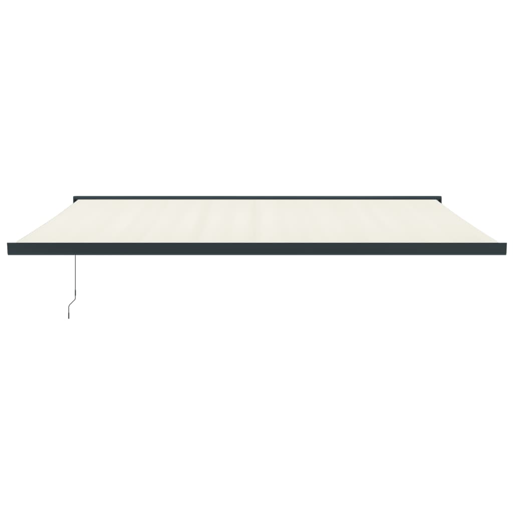 vidaXL - Luifel - uittrekbaar - 5x3 - m - stof - en - aluminium - crèmekleurig