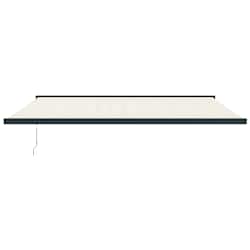 vidaXL Toldo retr&aacute;ctil aluminio y tela color crema 5x3 m