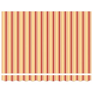 Zatahovací markýza žlutá a bílá 3,5 x 2,5 m textil a hliník - obrázek 4