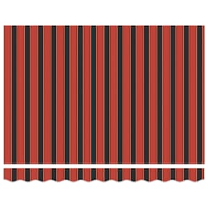 Zatahovací markýza oranžová a hnědá 3 x 2,5 m textil a hliník - obrázek 6