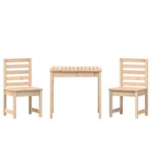 3dílný zahradní bistro set masivní borové dřevo - obrázek 5