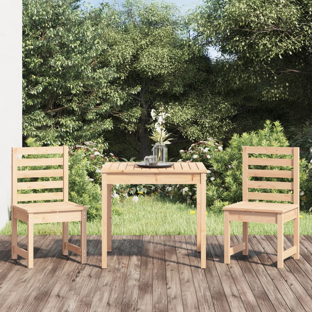 vidaXL 3-tlg. Garten-Bistro-Set Massivholz Kiefer