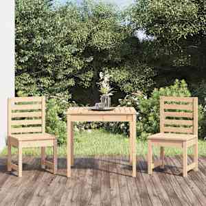 3dílný zahradní bistro set masivní borové dřevo - obrázek 1
