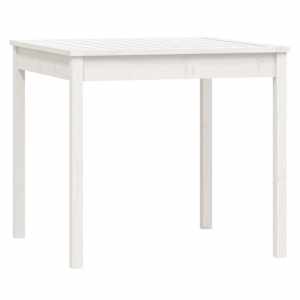 3dílný zahradní bistro set bílý masivní borové dřevo - obrázek 7