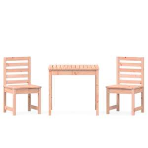 3dílný zahradní bistro set masivní dřevo douglasky - obrázek 2