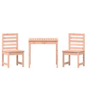 3dílný zahradní bistro set masivní dřevo douglasky - obrázek 5