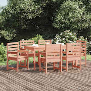 Vrtna jedilna garnitura 7-delna trden les douglas