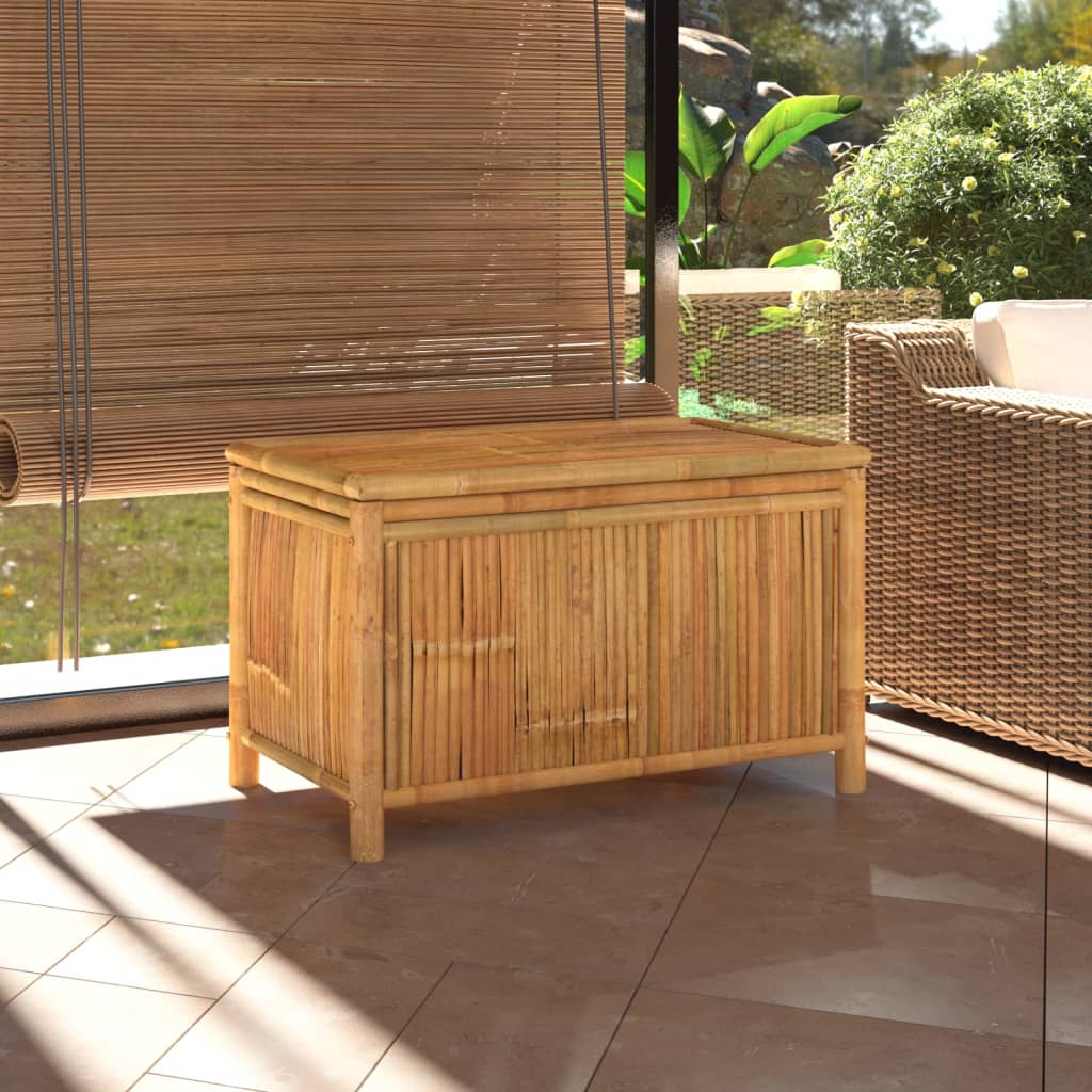 vida XL Gartentruhe 90x 52x 55 cm Bambus