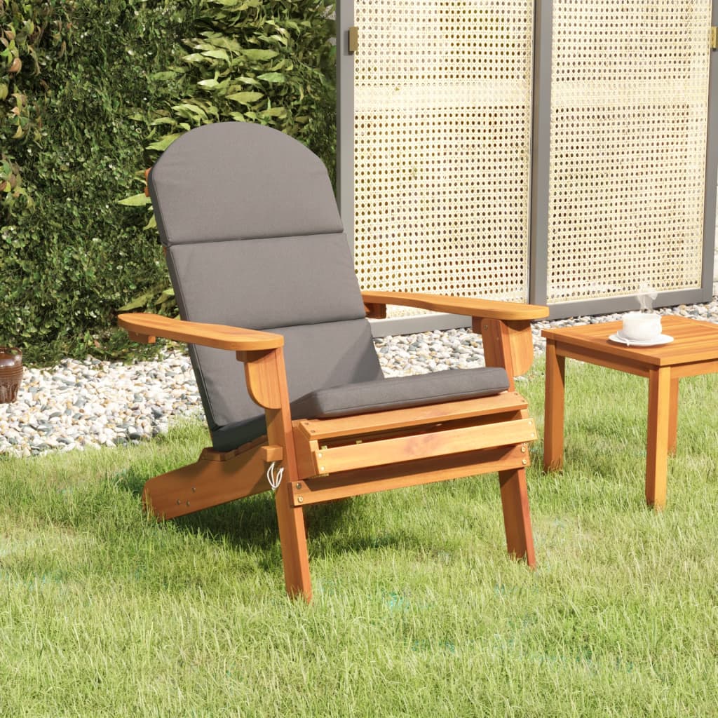 vidaXL Adirondack-Gartenstuhl mit Kissen Massivholz Akazie