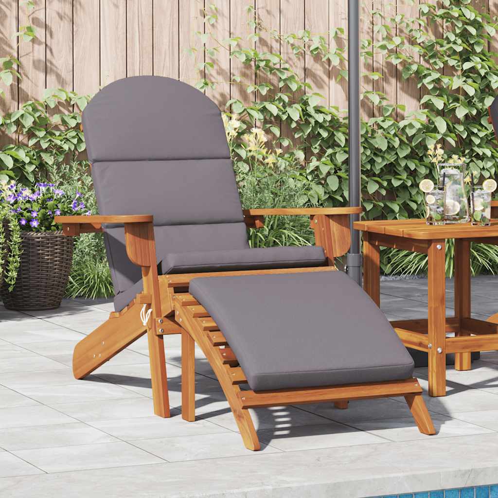 vidaXL Adirondack-Gartenstuhl mit Fußstütze Massivholz Akazie