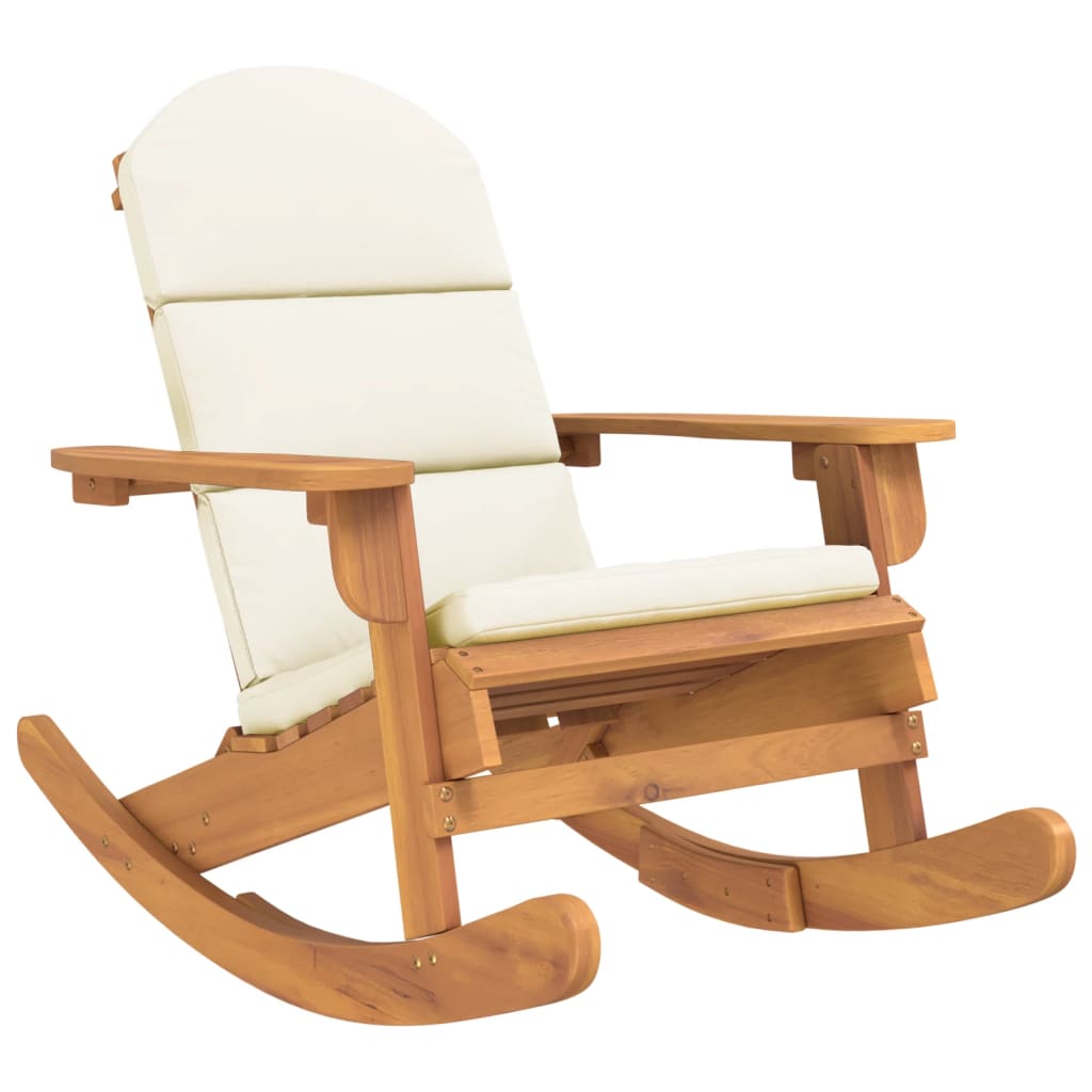 Thumbnail - vidaXL Adirondack-Schaukelstuhl mit Kissen Massivholz Akazie