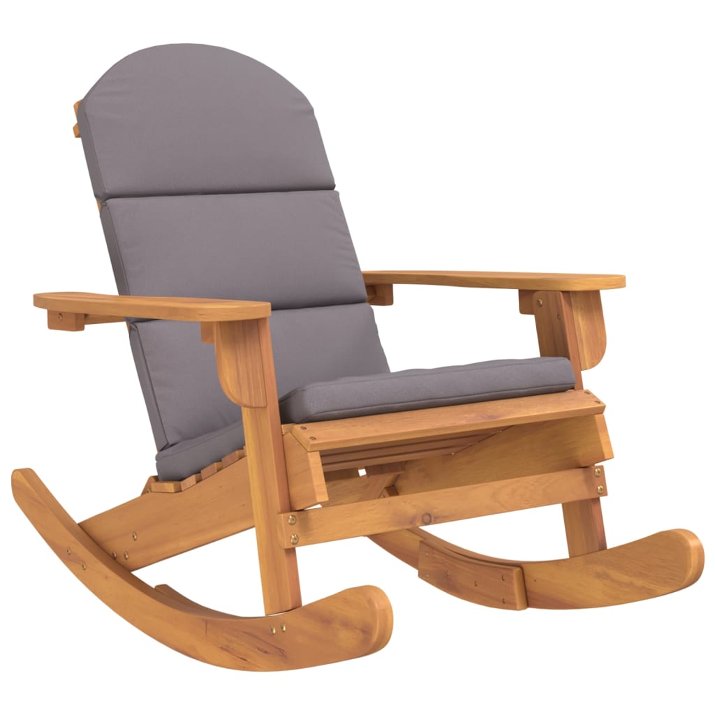 Thumbnail - vidaXL Adirondack-Schaukelstuhl mit Kissen Massivholz Akazie
